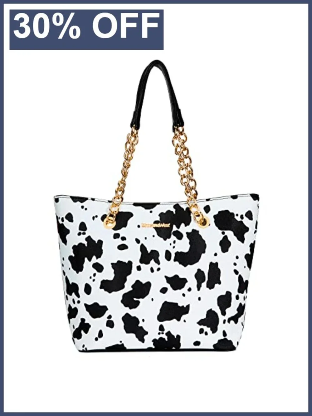 Vegan Leather Chain Top-Handle Tote Satchel Large Capacity Handbag